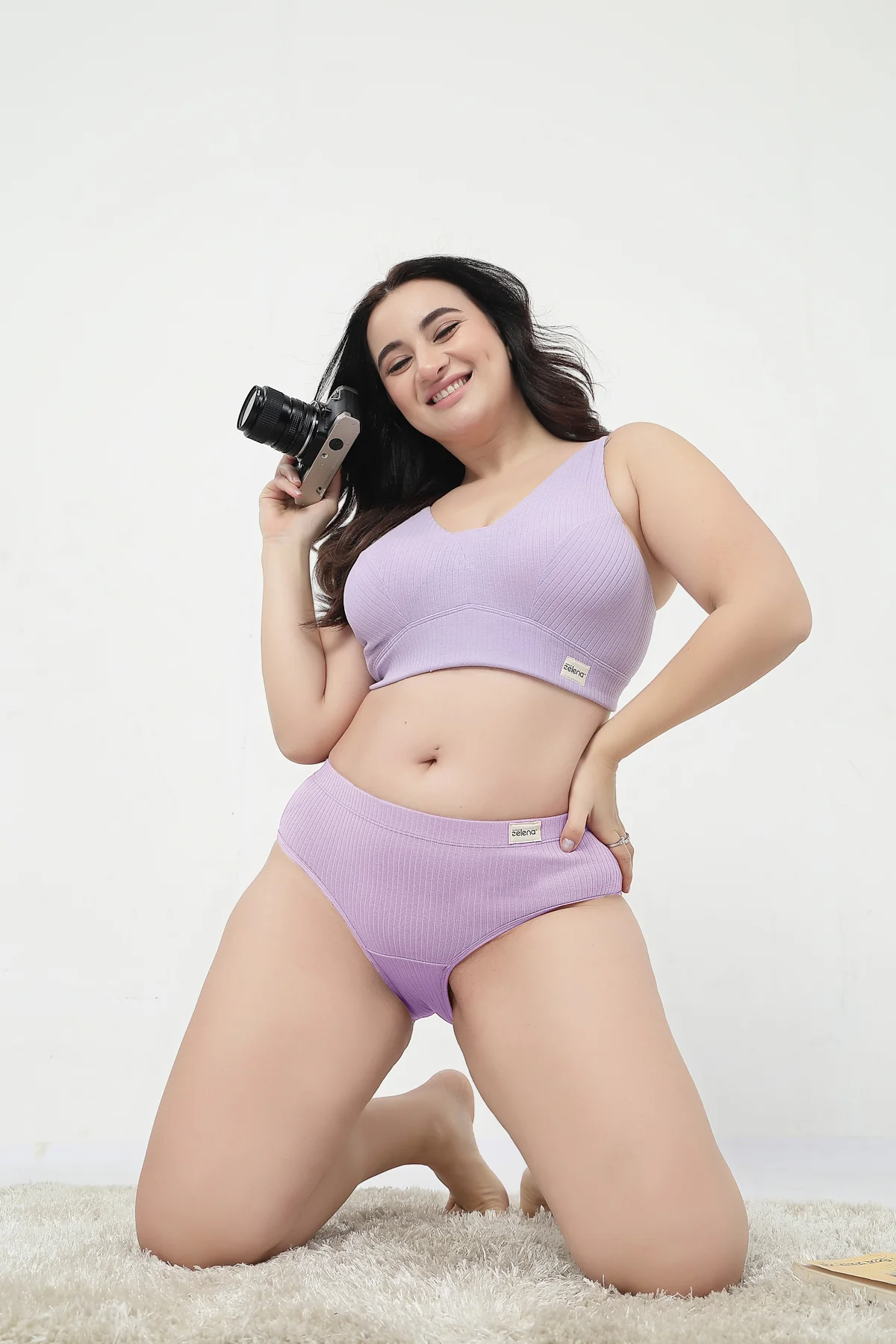 Sera Broad-Rib Bra - Lavender - Image 20