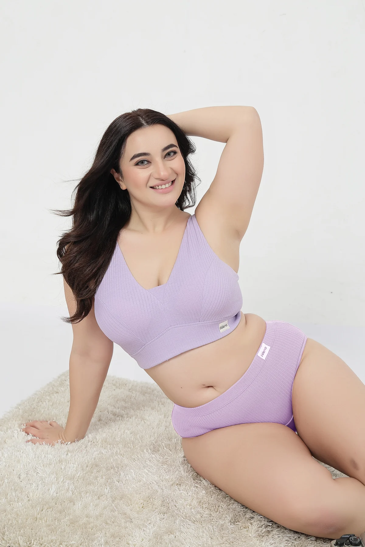 Sera Broad-Rib Bra - Lavender - Image 21