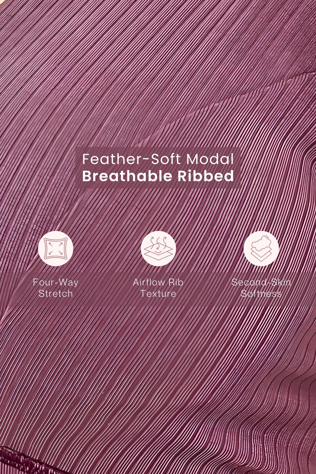 Sera Broad-Rib Bra - Dark Berry - Image 6