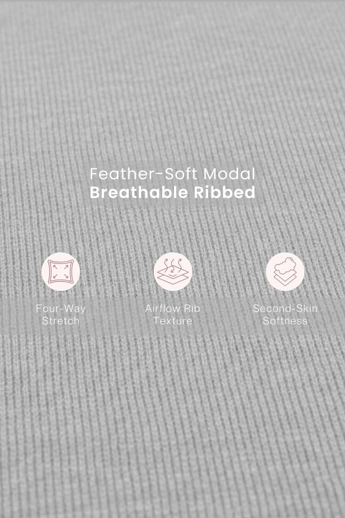 Sera Fine-Rib Bra - Grey Melange - Image 6