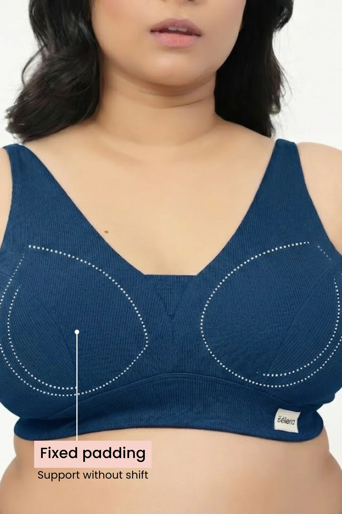 Sera Fine Rib Bra & Mid Rise Panty Set - Airforce - Image 8
