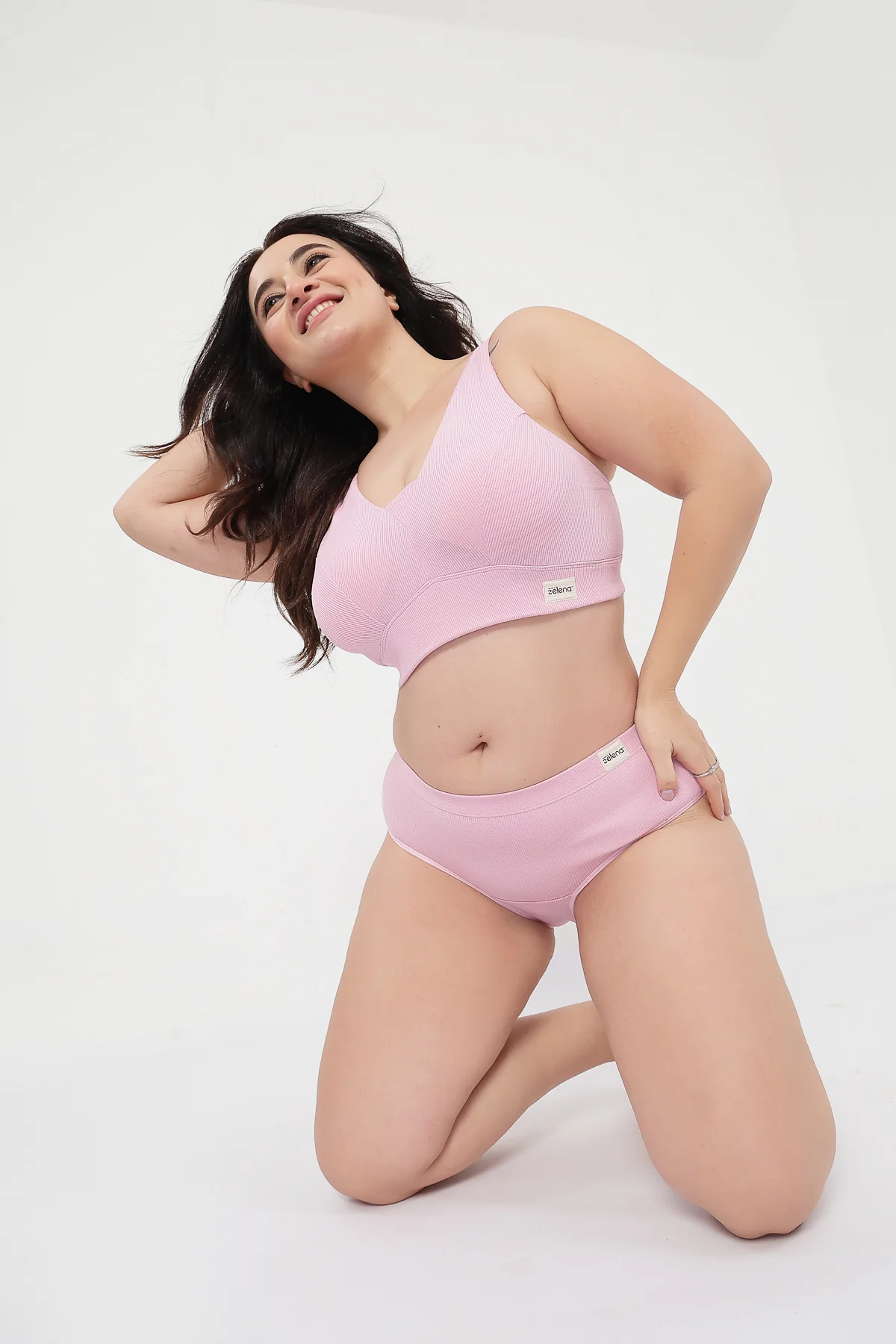Sera Fine-Rib Bra Pack Of 2 - (Dark Berry & Pink) - Image 15