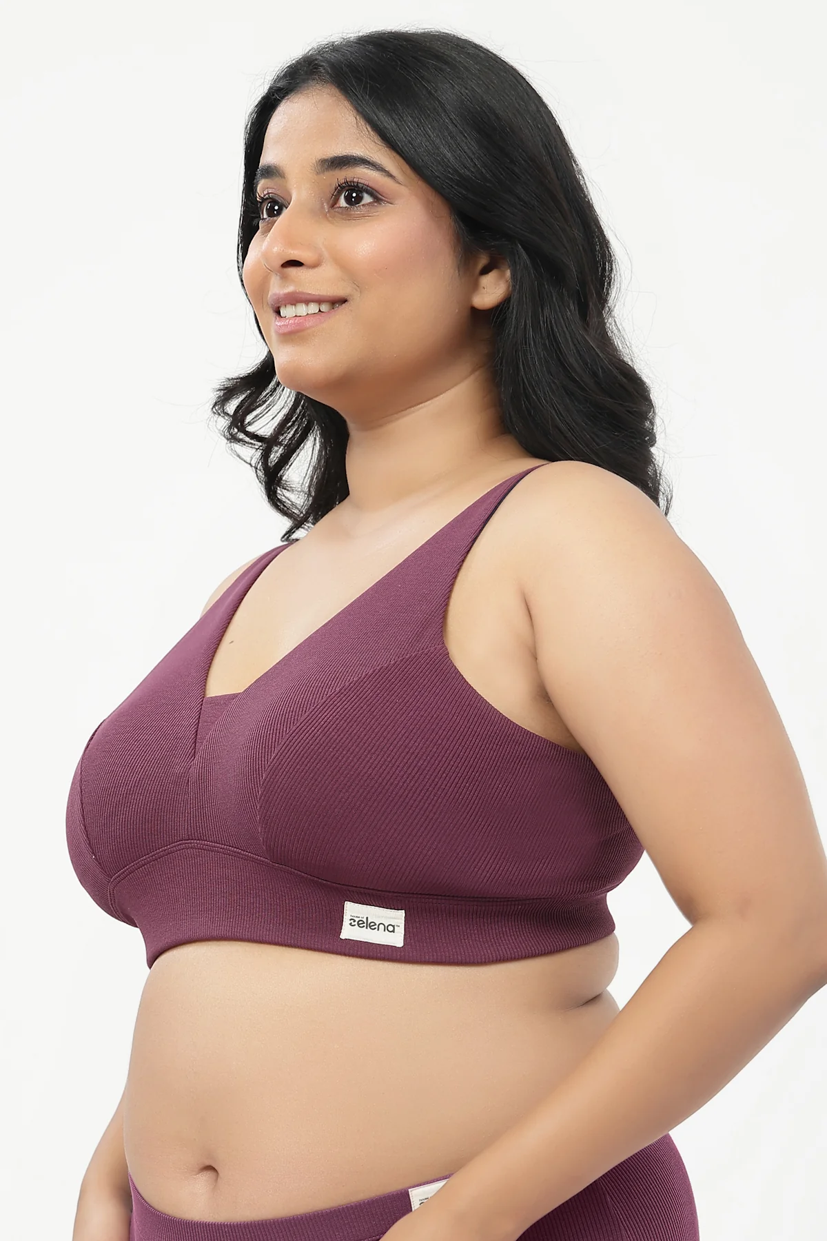 Sera Fine-Rib Bra Pack Of 2 - (Dark Berry & Pink) - Image 17