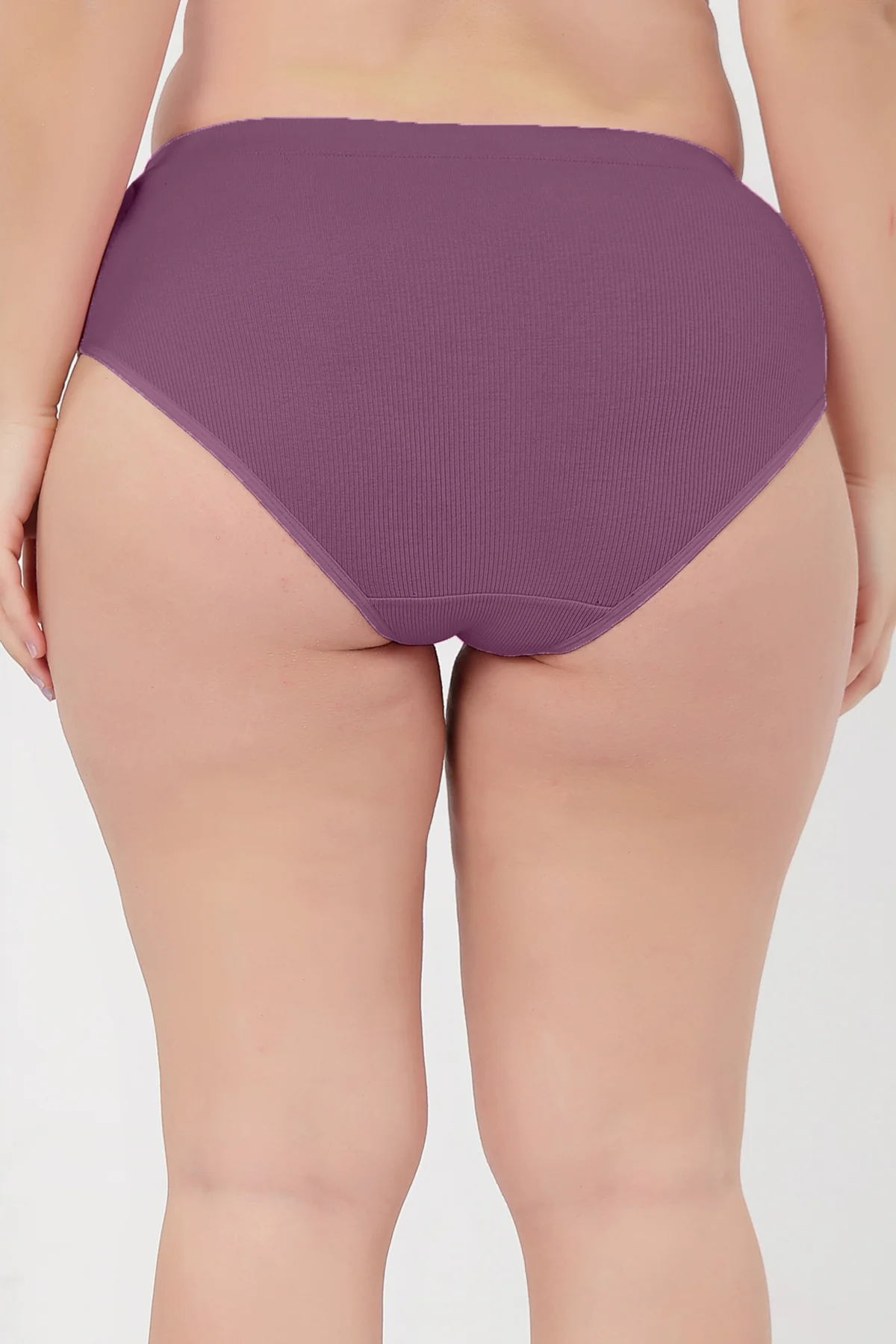 Sera Fine Rib Mid Rise Hipster - Purple - Image 8