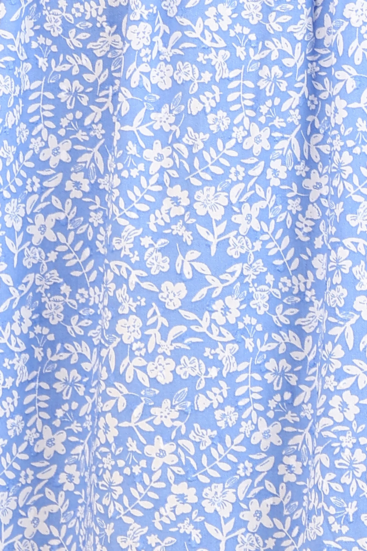 Sky Blue Printed 100% Soft Cotton Zipless Maternity Feeding Dress - Image 6