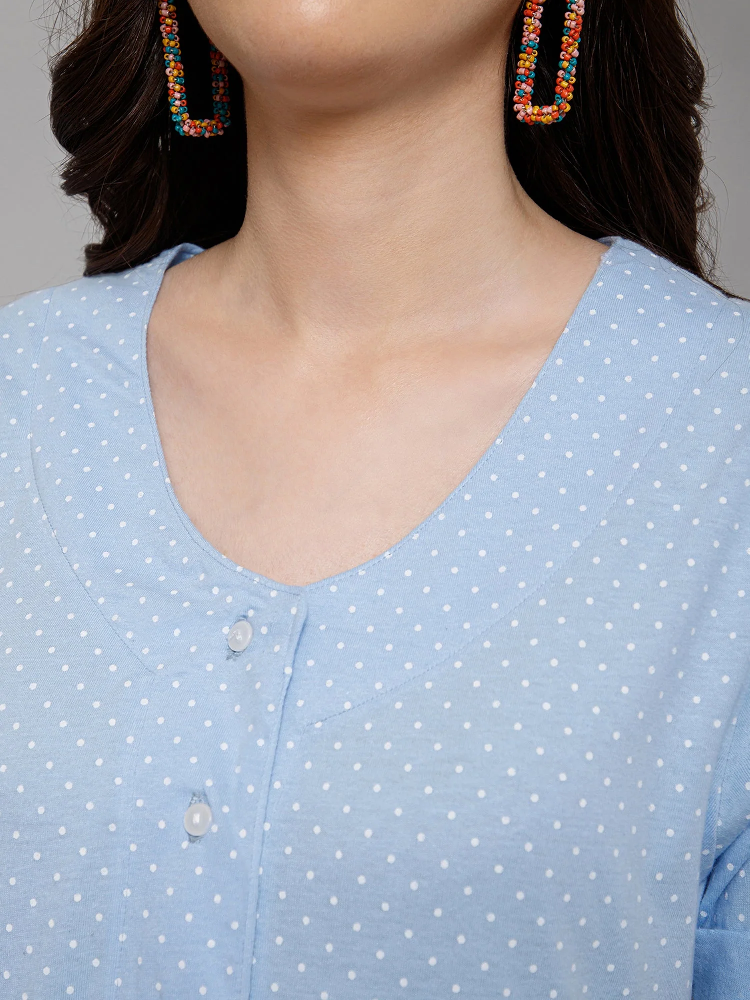 Air Zipless Feeding Dress with 2 Side Pockets - Image 3