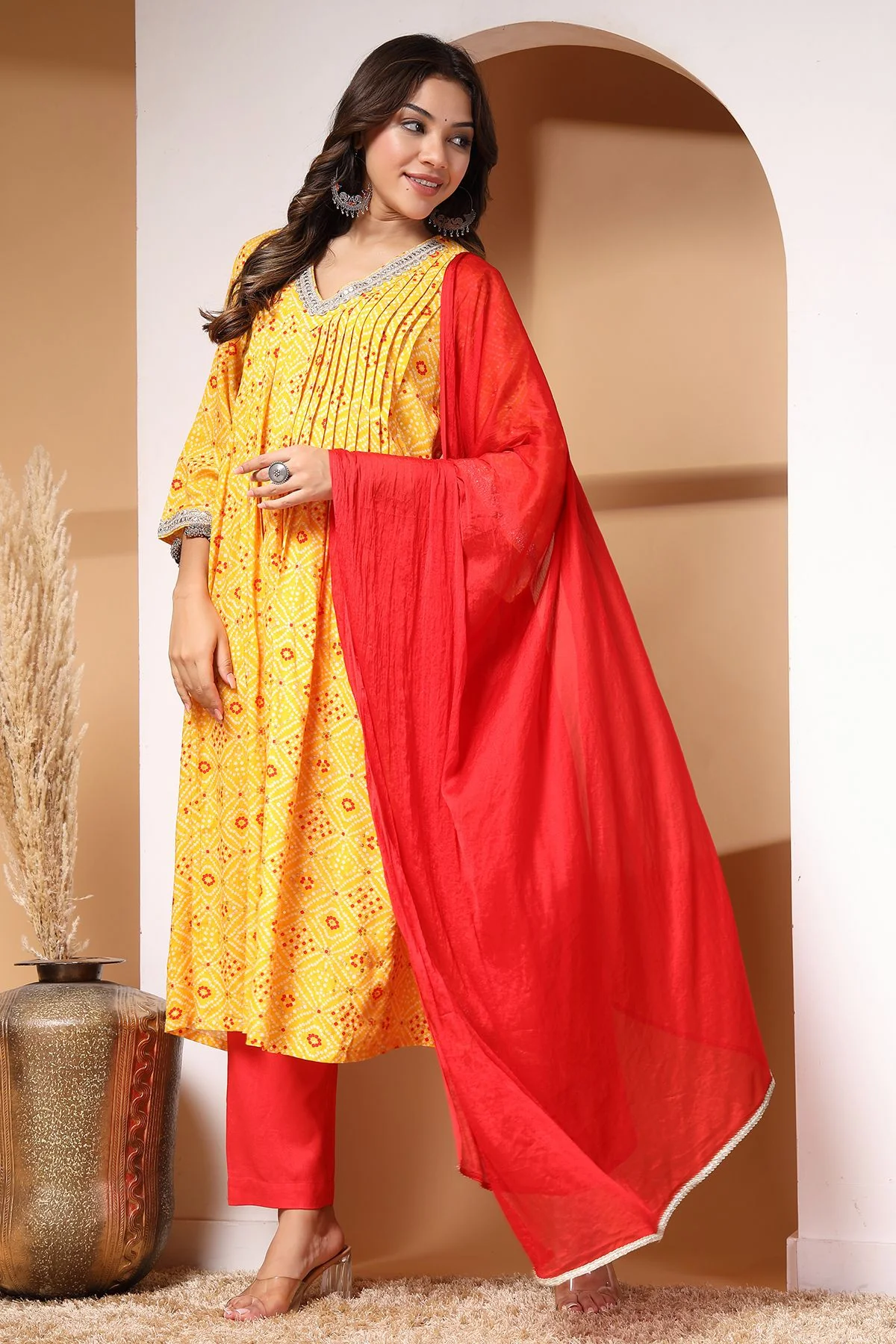 Sunshine Serenade Maternity and Feeding Friendly Kurta Set - Image 5