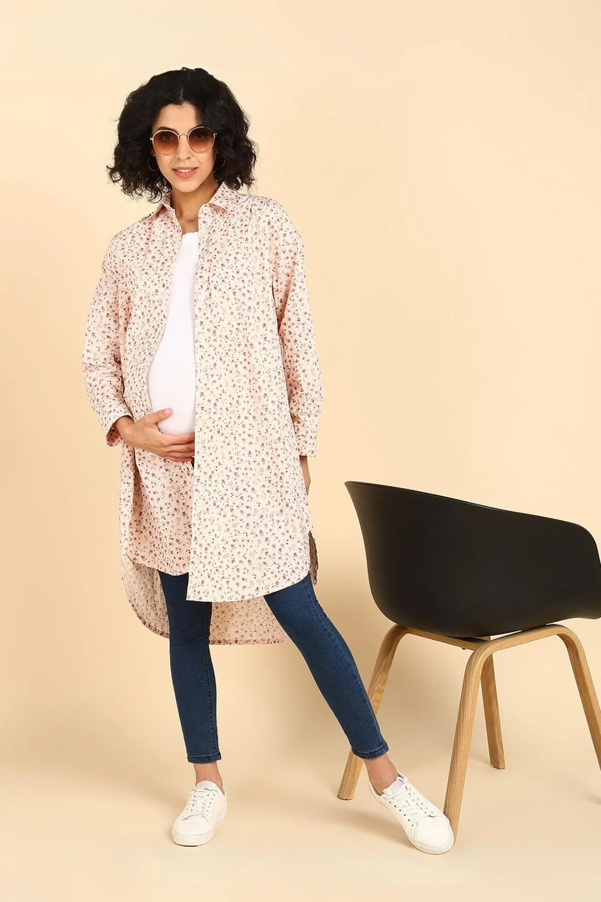 Swiss Dot Dobby 100% Cotton Shirt Dress - Image 4