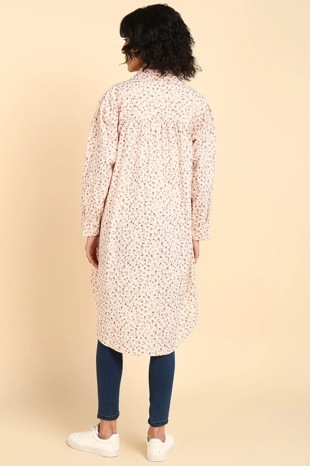 Swiss Dot Dobby 100% Cotton Shirt Dress - Image 7