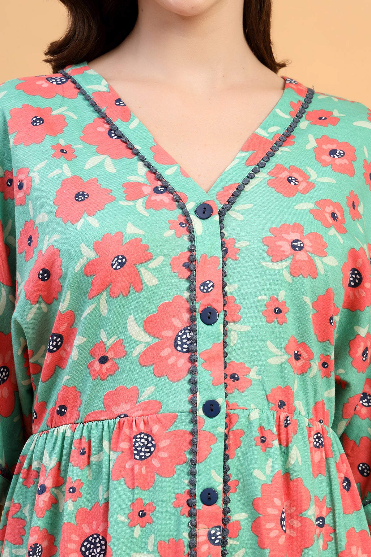The Elara Dress- The Blossom Trail Zipless Feeding Shirt Dress - Image 7