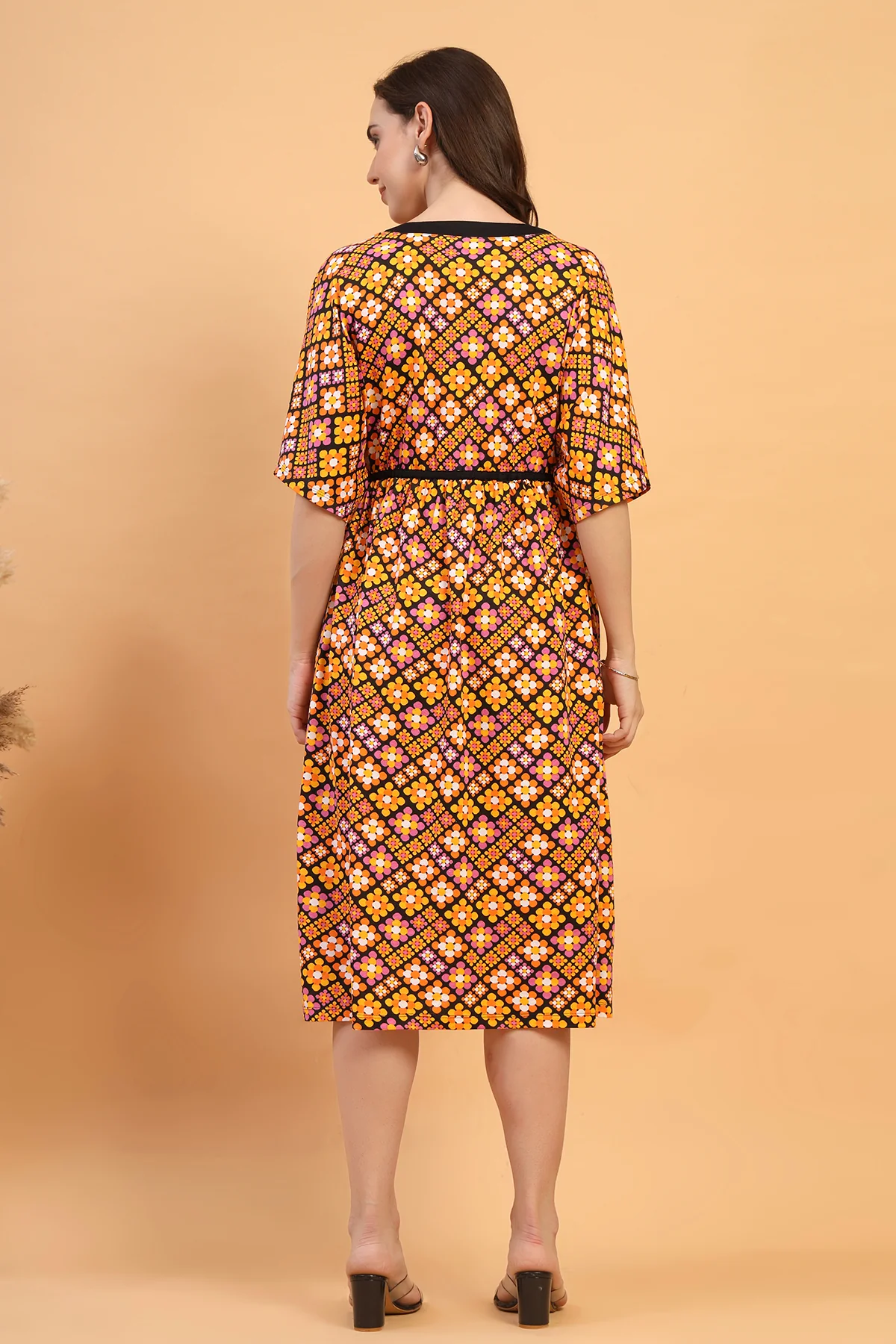 The Graphic Print Zipless Feeding Shirt Dress That Turns Heads - Image 3