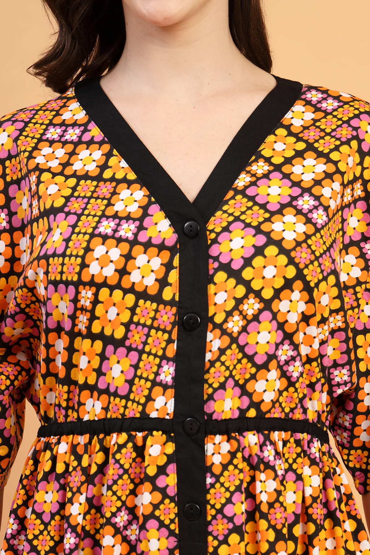 The Graphic Print Zipless Feeding Shirt Dress That Turns Heads - Image 8