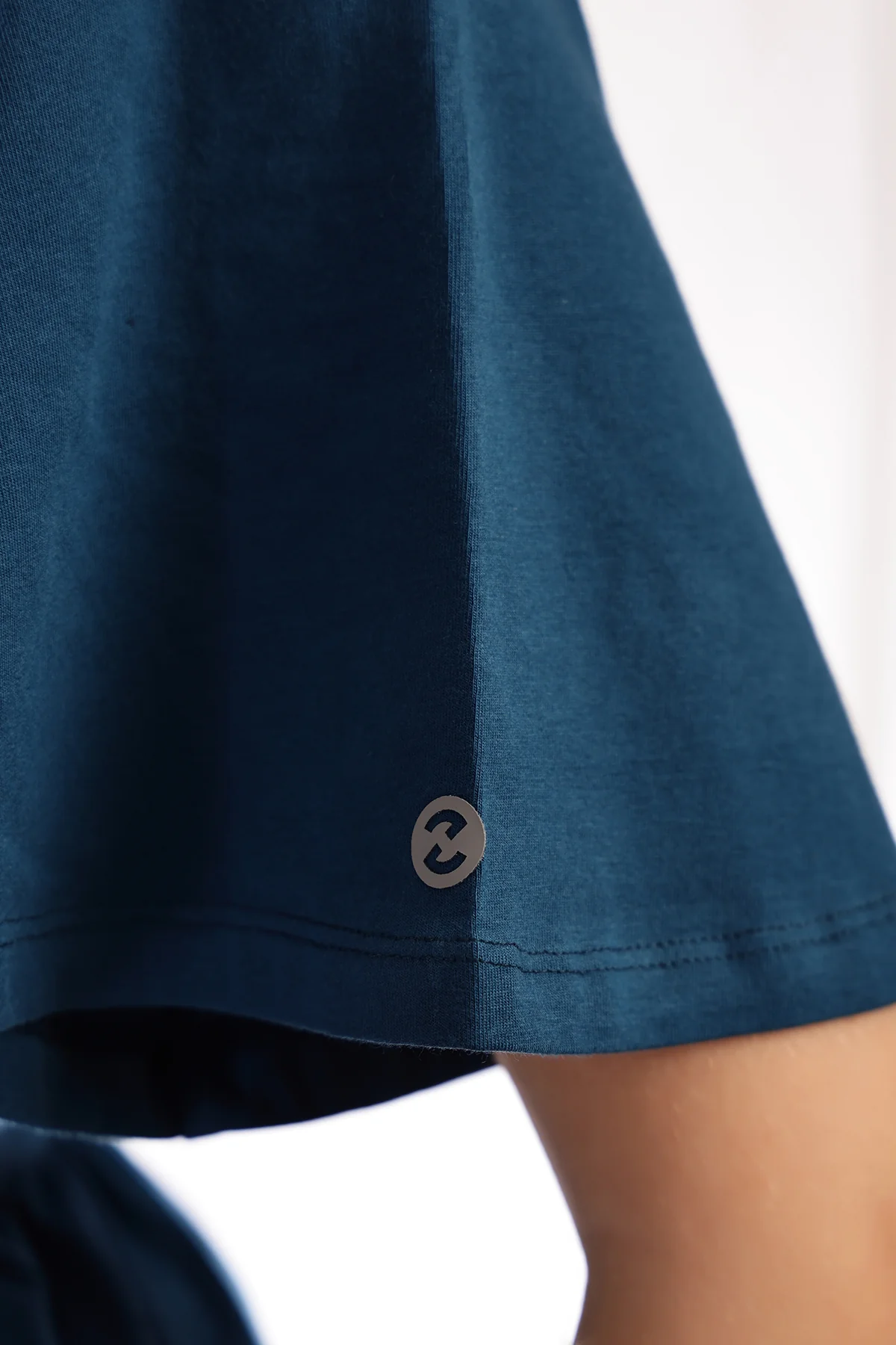V-Neck Cotton Maternity Nursing Top - Airforce - Image 6